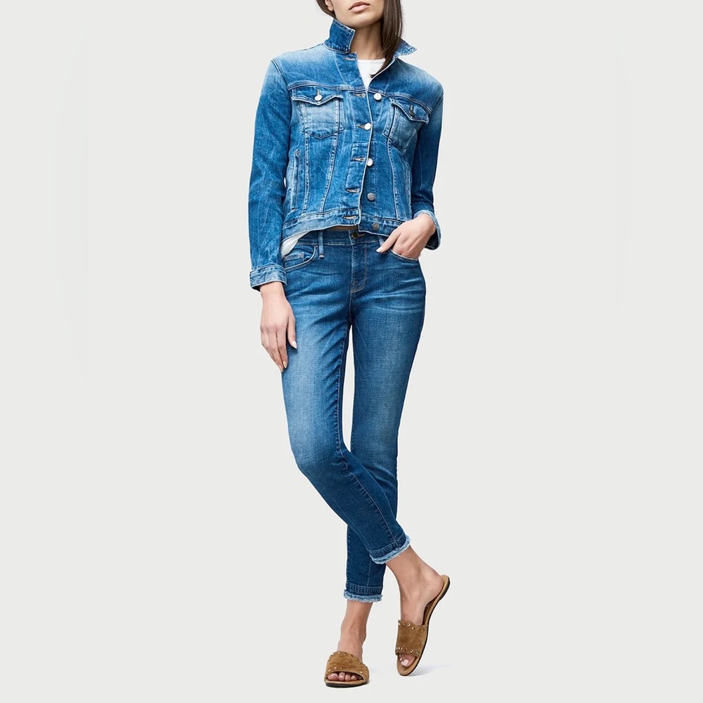 Frame Le Vintage Denim Jacket in Waltham Way - Picture 5 of 12